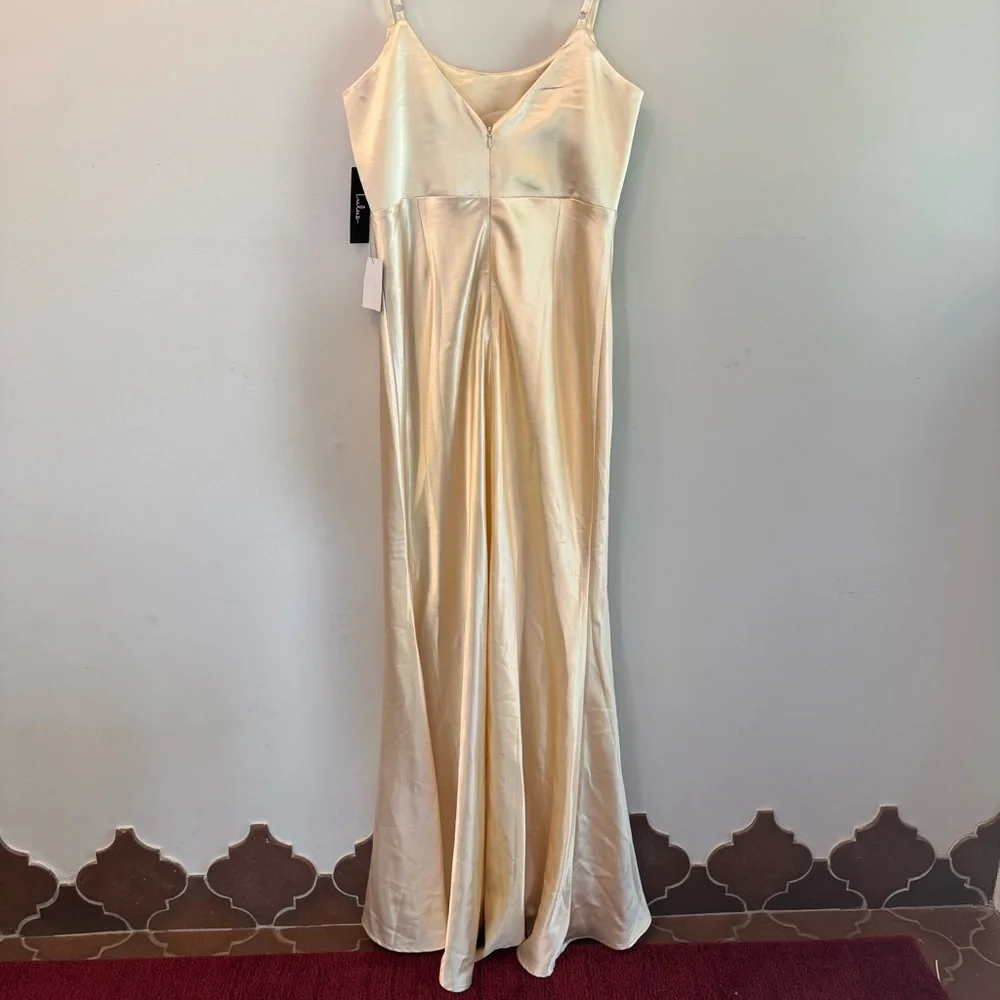 Lulu's Elegant Cream Maxi‎ Dress - Picture 3 of 4